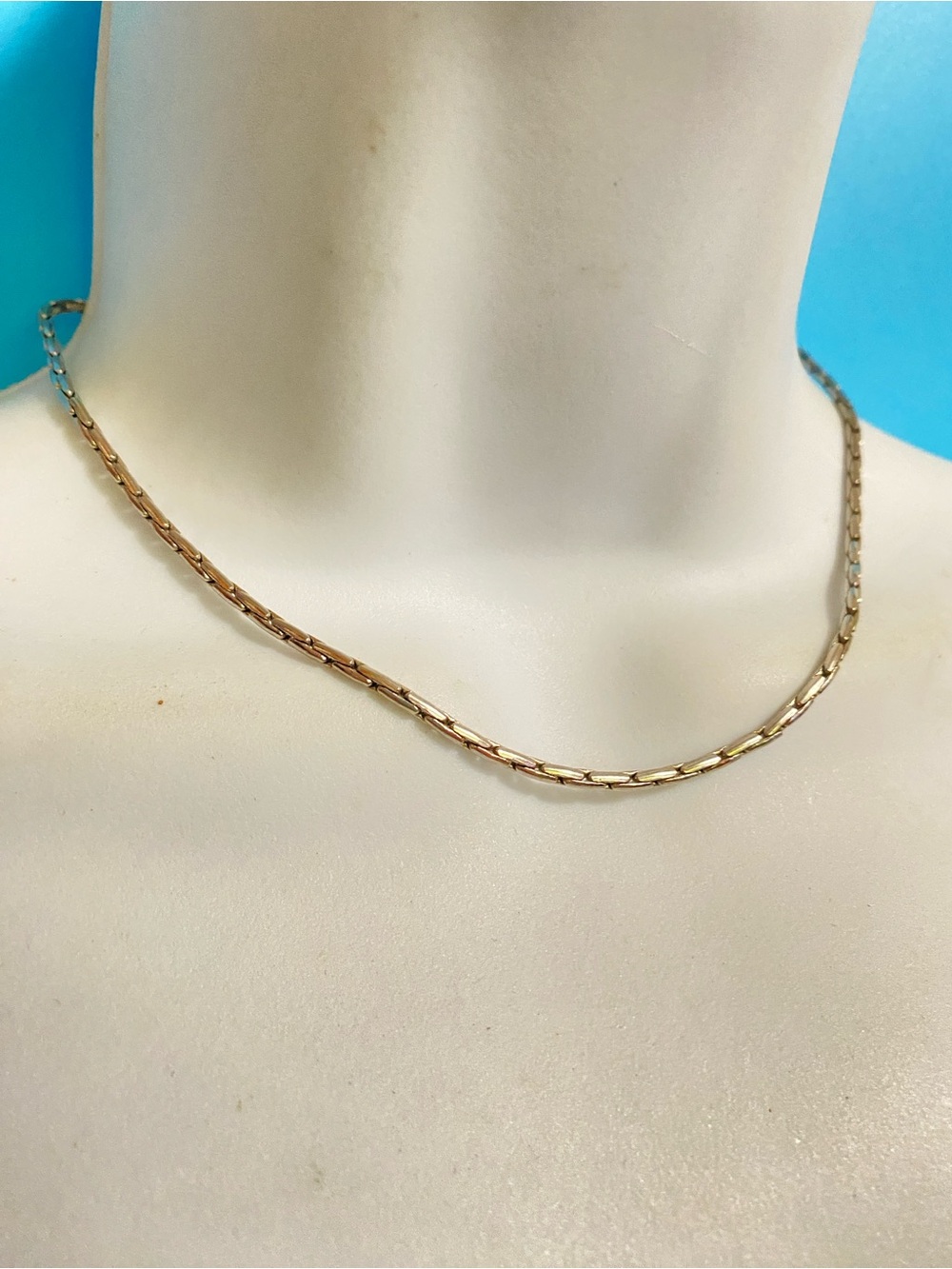 COOKIE LEE Silvertone Chain Necklace Minimalist